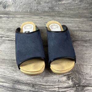 Handewitter German Handewitt Suede Mule Clog Leather Women 38 7.5 Orthopedic